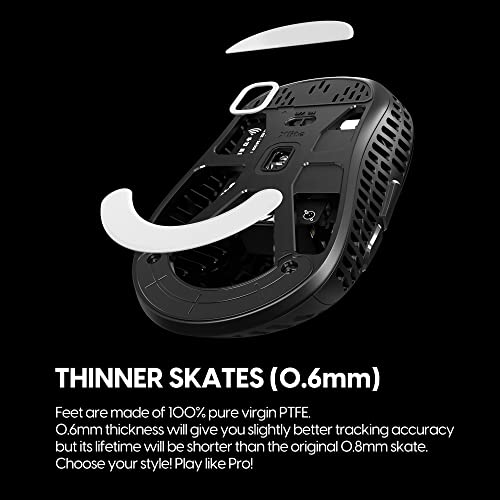 プライムプラス 楽天市場店の【送料無料】Pulsar Gaming Gears Xlite Wireless / V2 & V2 Mini Wireless 用 マウスソール マウスフィート PTFE 100% スケート 国内正規品 (Xlite Wireless, Original Thin, White)｜アングル2