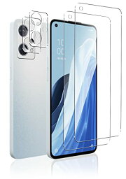 【送料無料】ohyes OPPO Reno7 A 用 ガラスフィルム 2枚 + カメラフィルム2枚 【4枚セット】Reno7 A 保護フィルム 強化ガラス 旭硝子製素材 ohyes レンズ保護フィルムム ラウンドエッジ加工 ケース対応 高光沢 OPPO Reno7 A 対応 フィルム クリア