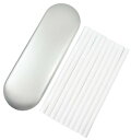 【収納ケース付き】 綿棒 卓上加湿器用 吸水芯 交換フィルター 超音波式 小型 卓上 加湿器 替え芯 汎用品 ロングサイズ 自由裁断可 (15x0.8cm 10本入り)