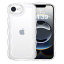 GUAGUA いphone 16e ケース クリア ウェーブ iPhone16e ソフト TPU 透明 ケース うねうね 人気 バンパー 耐衝撃 超軽量 薄型 ...