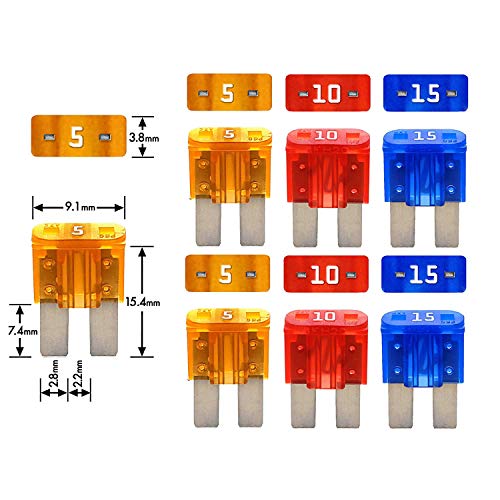 ������̵����Kiligen 4��12V 24V Micro2������ϩ�ҥ塼�����å� ���åȡ��磻�䡼�ϡ��ͥ��դ���ư�֥ե�åȥ����ץ֥졼�ɥҥ塼���ۥ������6�� Micro2 �֥졼�ɥҥ塼��(5A/10A/15A��2) +1�ĥҥ塼���ץ顼