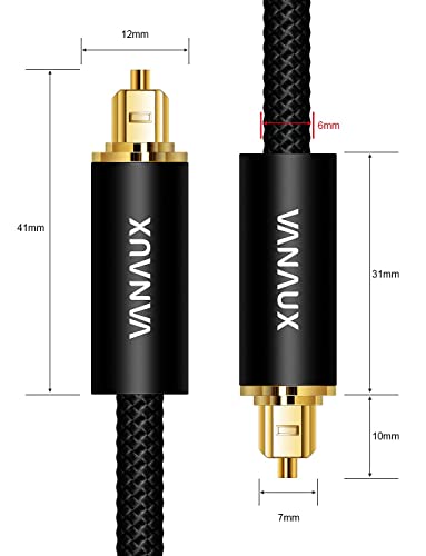 ������̵���۸��ǥ����륱���֥� VANAUX �������֥�ڶ��å��ѷ�1.5M��Toslink ���ǥ����� �����ǥ��������֥� SPDIF OPTICAL ���������ˤ���Ѳ�ǽ��������ɥС����ƥ�ӡ�PS4��VD/CD�ץ졼�䡼-�֥�å�(1.5M)