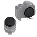 【送料無料】VKO カメラボディキャップとリアレンズキャップ キヤノンCanon用 EOS Kiss F/X50/9000D/8000D/X9i/X9/X8i/X7i/X7/X6/X6i/X5/X80/X70/N80D/77D/70D/60D/6D/7D Mark II/5D Mark III/5D Mark IVなど用（2セット）