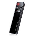 Fohil ボイスレコーダー 小型 64GB ICレコーダー 1536kbps ワンタッチ録音 VOR音声検知 分段/モニター/タイマー録音 録音自動保存 AG...