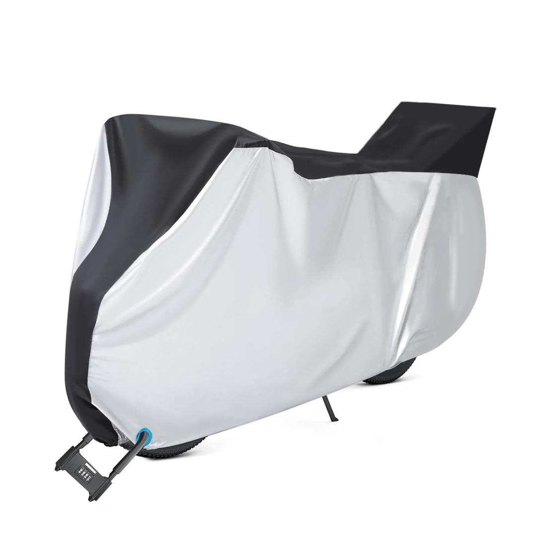 Popolier 自転車カバー 子供乗せ 前後子供乗せ対応 29インチまで対応 防水 厚手 210D 撥水加工UVカット風飛び防止 収納袋付き (前後子供乗せ対応 210D)(4)