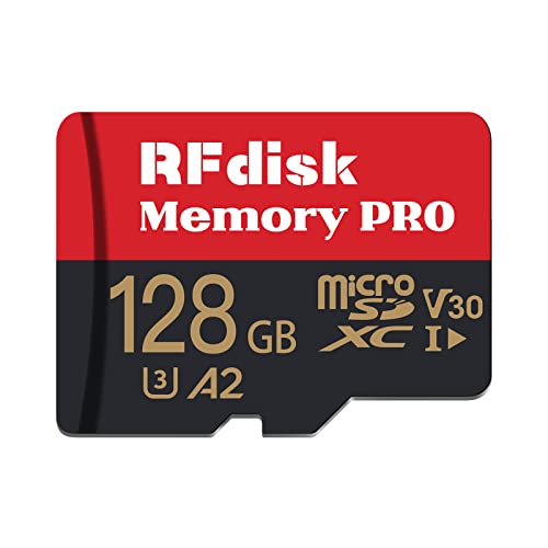 【送料無料】RFdisk マイクロSDカード 128GB SDアダプター付き メモリーカード UHS-I A2 U3 V30 microSDカード SDXC高速転送ミニSDカード スイッチSDカード動作確認済 ドライブレコーダー スマートフォン デジカメ ターブレッド PCなどに対応