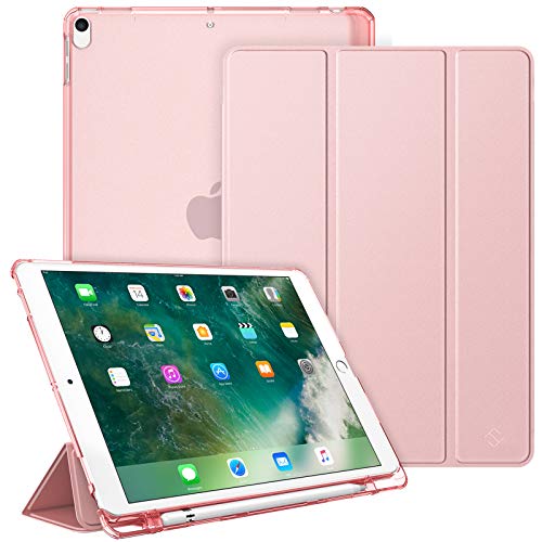 Fintie iPad Air 2019 P[X iPad Air3 10.5C` P[X/iPad Pro 10.5 2017 P[X obNJo[ Apple Pencil [\ O܃X^h X[v@\ y ^  h~ PUU[ (fԍA2152AA2123AA2153AA1701AA1709)i[YS[hj