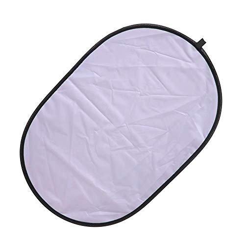 【送料無料】Konseen 撮影用レフ板 90x120cm 銀白 2 in 1 楕円レフ板 折りたたみ ...