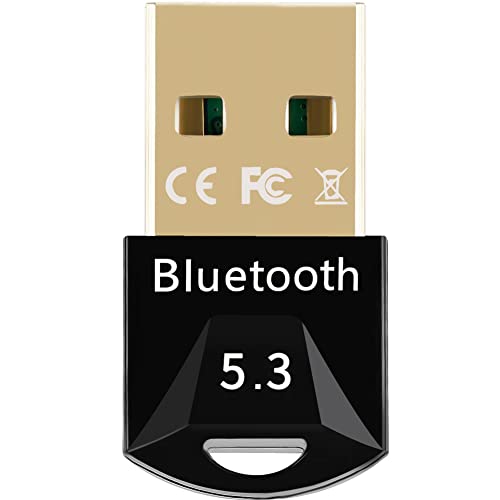 【送料無料】VAVIICLO【業界最先端Bluetooth5.3技術&ドライバー不要、挿し込で即利用】Bluetooth USB アダプタ 超低遅延 Bluetooth5.3アダプタ 小型 無線 省電力 apt-X EDR/LE対応 Windows 11/10/8.1/8{32/64bit}対応 Win7/Mac OS非対応 (VAVIICLO Bluetooth5.3 Pro 2023)
