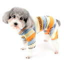 ZUNEA 犬服 春 夏 ロンパース 小型犬 つなぎ パジャマ 柔らかい 綿製 おしゃれ かわいい 部屋着 寝間着 ボーダー柄 ペット ドッグウエア 洋服 可愛...
