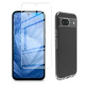 【1枚セットガラスフィルム+1個ケース TPU】Pixel 8A 強化ガラスフィルム Pixel 8A 液晶保護フィルム 採用 高透過率 薄型 硬度9H 飛散防止処理 Pixel 8A 専用クリア ソフト シリコン TPU 保護ケース 超軽量 衝撃防止 落下防止 手触り良い(Pixel 8A)