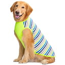 KUVEELA PET 犬服 犬 犬の服 服 夏 春 夏服 ドッグウェア Tシャツ お出掛け お散歩 日焼き防ぐ 脱毛保護 通気性 おしゃれ 大型犬 中型犬(グリーン XL)
