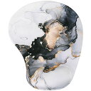 【送料無料】iCasso マウスパッド リストレスト一体型 防水 25×21cm 大理石柄 パームレスト 疲労低減 手首クッション 滑り止め 人間工学 ゲーミン...