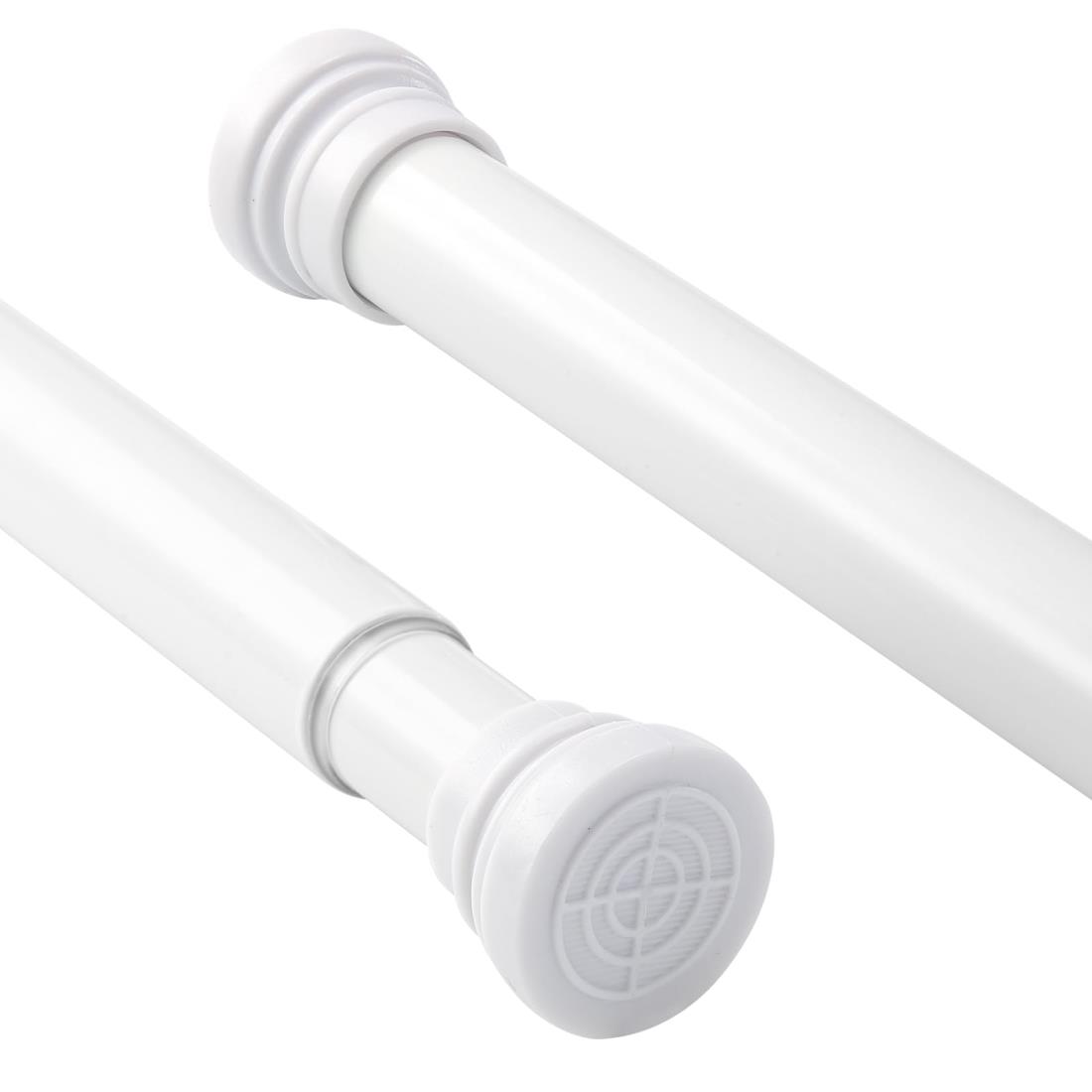 Goowin 突っ張り棒 80cm~166cm 強力 つっぱり棒 長い おしゃれ 伸縮棒 超スリム クローゼット収納 カーテン 洗濯物 ポール ネジ釘不要 整理棚 伸縮 小物の整理 片付け 設置 目隠し 洗面台 のれん ホワイト