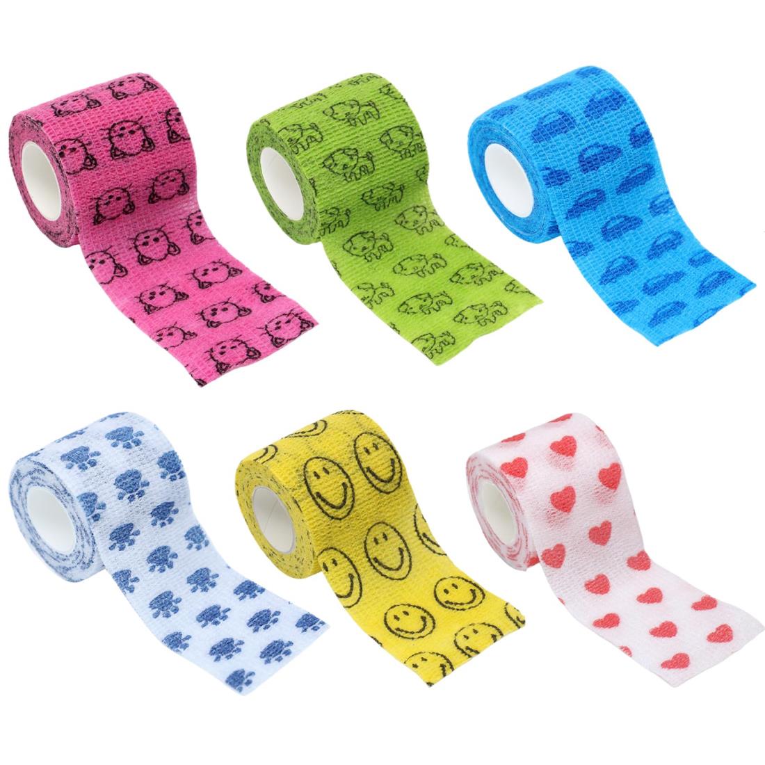 セット内容：6色セット(6巻入）、サイズ：5cm*4.5m。様々な場面や気分に合わせて選ぶことができます。このマルチカラーセットは、ペットにユニークでおしゃれな外見を与えるだけでなく、個性 的なニーズにも応えます。多機能：汚れの付着だけでなく、怪我や舐め傷からも守ります。手術後の回復期に特に効果的です。通気性抜群：直接肌に触れるものだから、安心してお使いいただけるよう、安全で柔らかい素材を使用しており、優れた通気性を実現しています。長時間の使用でも、適切な通風を確保し、蒸れや不快感を防ぎます。使いやすい：ハサミがなくても直接引き裂くことができ、追加の道具を用意する必要はありません。セルフスティックラップ の素材のため，自己粘着性ので皮膚や毛に付かずに 取り外しは簡単です。注意事項：本品を直接傷口に当てないでください、皮膚トラブルの症状が現れた場合は使用を中止し、適切な対処をしてください。安心して私たちの製品を選び、ペットに安全で信頼性のあるケアを提供してください。商品の説明 セット内容：6色セット(6巻入）、サイズ：5cm*4.5m。様々な場面や気分に合わせて選ぶことができます。このマルチカラーセットは、ペットにユニークでおしゃれな外見を与えるだけでなく、個性 的なニーズにも応えます。