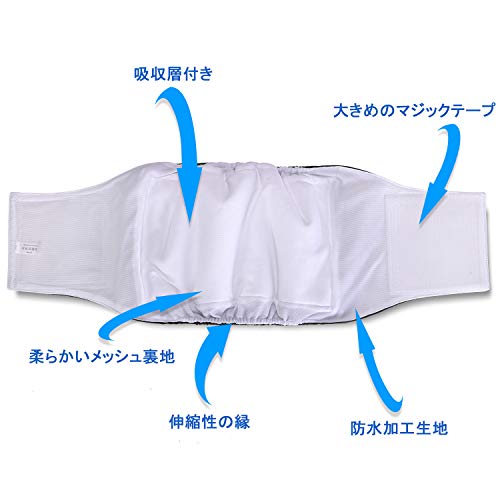 【送料無料】Teamoy マナーベルト 犬用 3点セット メッシュ裏地 防水加工生地 ウェ...