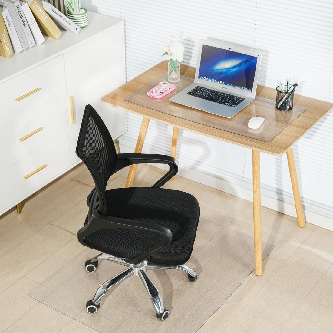 デスクごとチェアマット ゲーミングチェアマット エンボス加工 床保護マット90*180cm 厚さ2mm デスク下マット チェアーマット PVC ずれない フローリング 巻きグセが付きにくい 傷 防止 床を保護 机下/椅子/フロア/畳/床暖房対応/オフィス