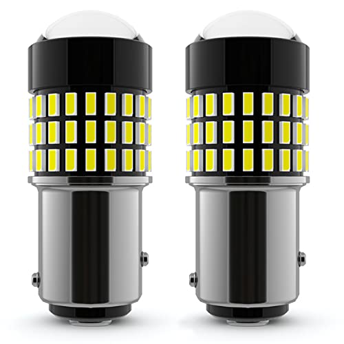 【形状】S25 P21/5W ダブル球、12V-24V兼用，1800LM/2個 78LED 3014SMD ホワイト。バックランプ ウィンカー テールランプ ブレーキライト ポジション マーカー ストップランプ等の交換に最適。取り付けも簡単です。適合：S25 1157 2057 2357 7528 1016 1034 1034A 1034LL 1034NA 1035 1157A 1157ALL 1157LL 1157NA, 1157ST 1178A 1196 198 198LL 198NA 2057A 2057ALL 2057LL 2057NA 2057ST 2357A 2357ALL 2357LL 2357NA 2397 2397LL 3496 3496LL 7528L 7528LL 94 BAY15D etc,プラグアンドプレイで簡単にインストールできます。