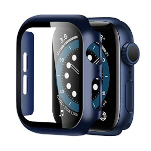 【2022強化モデル】BELIYO Apple Watch ケース 49mm 45mm 44mm 41mm 40mm 対応 Apple Watch アップルウォッチ専用 アップルウォッチ ケース PC素材 一体型 Apple Watch カバー 全面保護 二重構造 防塵 アップルウォッチ カバー 日本旭硝子材 キズ防止 軽量 強化ガラス Apple