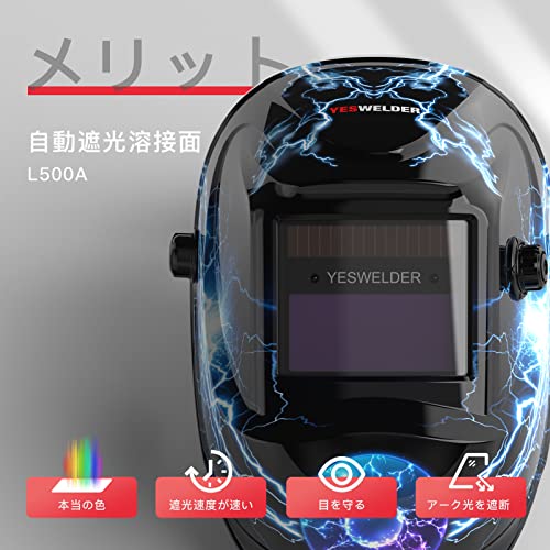 YESWELDER『溶接面（LYG-L500A）』