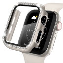 【キラキラカバー】WASPO コンパチブル iWatchケース 41mm 保護フィルム付き クリスタルダイヤ付き アップルウォッチカバー 女性専用 全面保護ケース(41mm Series 9/8/7,スターライト)(2)