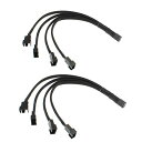 【送料無料】upHere PWMファン用延長電源ケーブル 4分岐ケーブ...(2)