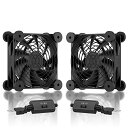 【送料無料】Novonest USB冷却ファン 3段階調節 USB扇風機 2基連結 PCケースファン 12cm usbファン ミニ送風機 1050-1300RP...