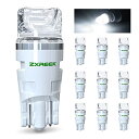 ZXREEK LED T10 ホワイト W5W 194 168 セラミック LED 10個セット 高輝度 自動車用 ポジションランプ DC12V-15V 室内灯...