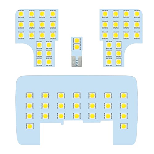 Rakuten - 【送料無料】ZXREEK ライズ ルームランプ LED 専用設計 トヨタ ライズLEDルームランプ 室内灯 純正交換 RAIZE ROCKY A200/A210/A200S/A210S ルームライト 61発 183 Chip 3チップ 5050 SMD 爆光 ホワイト 用 バニティランプ ラゲッジ カスタム LED バルブ 取付簡単 4点セット