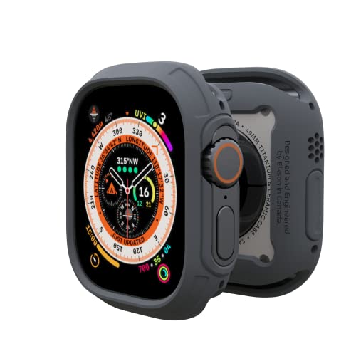 yzelkson Apple Watch Ultra op[ P[X 49mm XN[ veN^[ KXƌ݊AiWatch pɊ Quattro Max V[YA~^[ O[h̑ϋv̂یJo[A_ȑϏՌAO[