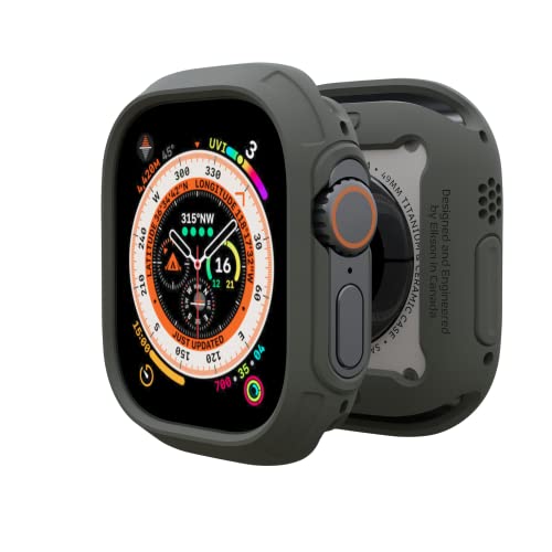 yzelkson Apple Watch Ultra op[ P[X 49mm XN[ veN^[ KXƌ݊AiWatch pɊ Quattro Max V[YA~^[ O[h̑ϋv̂یJo[A_ȑϏՌA`R[ O[