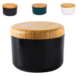 【送料無料】Lartisan 灰皿 大容量 卓上 テーブル用 屋外 ふた付き ステンレス 木製蓋 PP　携帯 (ブラック)