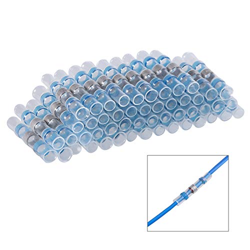 【送料無料】CAMWAY 防水圧着スリーブ 熱収縮はんだスリーブ 防水はんだスリーブ 50pcs 船舶 電気工学..