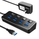 yzUSB3.0nu dt JESWO USB nu 4|[g USB 3.0 nu Ztp[/oXp[ 5Gbpsf[^` USB Hub USB3.0 g ƗXCb`t 5V/2A ACA_v^t AndroidAWindowsAMacBook Air/ProAMacASurface ProVXeƃm[gPCΉ