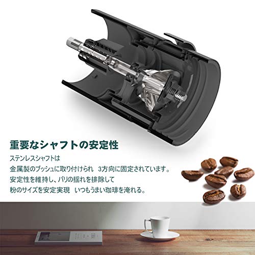 【送料無料】VKCHEF コーヒーミル 手動 手挽きコーヒーミル コーヒーグラインダー ステンレス臼 コーヒーミル キャンプ 粗さ調整可能 珈琲ミル キャンプコーヒー 6度調節機 コーヒー豆挽き コーヒー用品 家庭用 アウトドア 収納袋 持ち便利 外部調整 primeplus-10039849 プライムプラス 楽天市場店 サンプル画像2