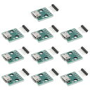 【送料無料】Youmile 10個DIYオスコネクタ/ミニマイクロUSB-DIPアダプタ2.54mm 5ピンメスコネクタBタイプUSB2.0メスPCBコンバータ...