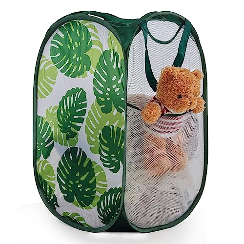 【送料無料】TECHMILLY ランドリーバスケット 折りたたみ 洗濯カゴ 大容量 71L メッシュ 省スペース 取っ手付き ランドリーバッグ 収納 洗濯物 か...