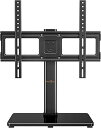 【送料無料】Perlegear テレビスタンド 壁寄せ ロータイプ tvスタンド tv stand テレビ台 壁掛け モニター 23~55インチ対応 VESA/横75〜400mm/縦75〜400mm 耐荷重35kg 高さ調節可能 左右回転2度 卓上用 ブラック PGTVS02