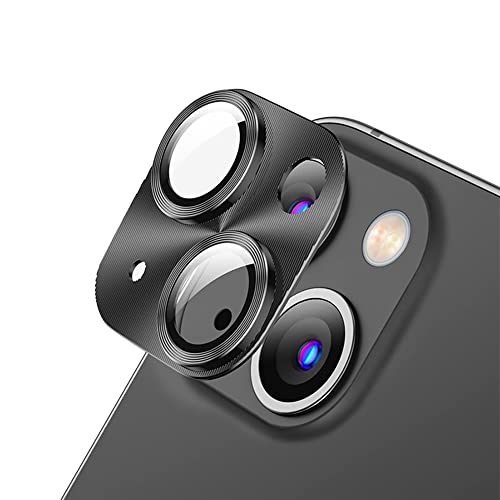 樂天商城 - SeGinn iPhone 13/iPhone 13 Mini 対応 カメラフィルム レンズカバー 金属 ケース 高透過率 露出オーバー防止 耐衝撃 防塵 全面保護 アルミ合金＋強化ガラス製 iPhone 13/iPhone 13 Mini 用 レンズフィルム （黒）