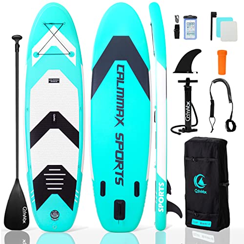 CalmMax インフレータブル スタンドアップパドルボード サップボード SUP 長320cm 幅80cm 厚15cm 耐荷重量150kg 軽量 安定 滑り止め 1