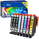 LxTek IC6CL80L 互換インクカートリッジ エプソン(Epson)用 IC80L 80L とうもろこし インク 6色セット+黒2本(合計8本) 大容量/説明書付/残量表示/個包装 EP-982A3 EP-707A EP-807AR EP-808AW EP-977A3 EP-979A3