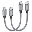 USB C ケーブル【0.15m 2本】etguuds タイプc ケーブル 短い pd対応 60W急速充電 Type c to Type c ケーブル 15cm CtoC ケーブル 短さ 高耐久ナイロンMacbook iPad Mini 6/Pro/Air Galaxy S23 Ultra S23 S22 S21 S20 S10 A53 M23 PixelなどUSB-C機器対応