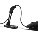 マウスバンジー、Stageekアルミニウム合金ゲームマウスケーブルの管理システム、esportsゲームのための柔軟なマウスケーブルホルダーフィクサー-ブラック