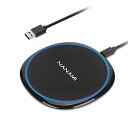 NANAMI ワイヤレス充電器 Qi認証 最大15W出力 USB Type-C ポート iPhone 15/14/13/12シリーズ/SE第2世代/11Pro(Max)/XR/X/8 AirPods 第三世代/Pro(第二世代) Galaxy S24/S23/S22/S21(Ultra)/S20 Xperia 1//など各機種対応 超薄型 置くだけ充電器 敬老の日 秋のギフト