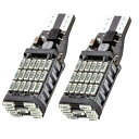 NAKOBO T16 T15 W16W LED バックランプ 爆光 12V汎用 45連4014SMD 無極性 後退灯 テールランプ バックライト 50000時間以上寿命 レッド (2個セット)