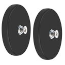 超強力ネオジム磁石 43MM 台座 マグネット强力,磁石アンチスクラッチ ネオジム磁石ベース ツール,ネオジム磁石ラバーコーティング M4ネジ付きスタッド付きネオジム磁石【2個入り】