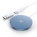 RoRoSkin ワイヤレ ス充電器 マグネット MagSafe充電器 マグセーフ充電器 5W/7.5W/10W/15W iPhone16/15/14/13/12シリーズ ワイヤレ スイヤホン充電器 強力磁気吸着 Type-C USB-A 変換アダプタ付属 iPhone 充電器 急速 軽量 超薄型 無線充電 ピタッと充電 背面充電