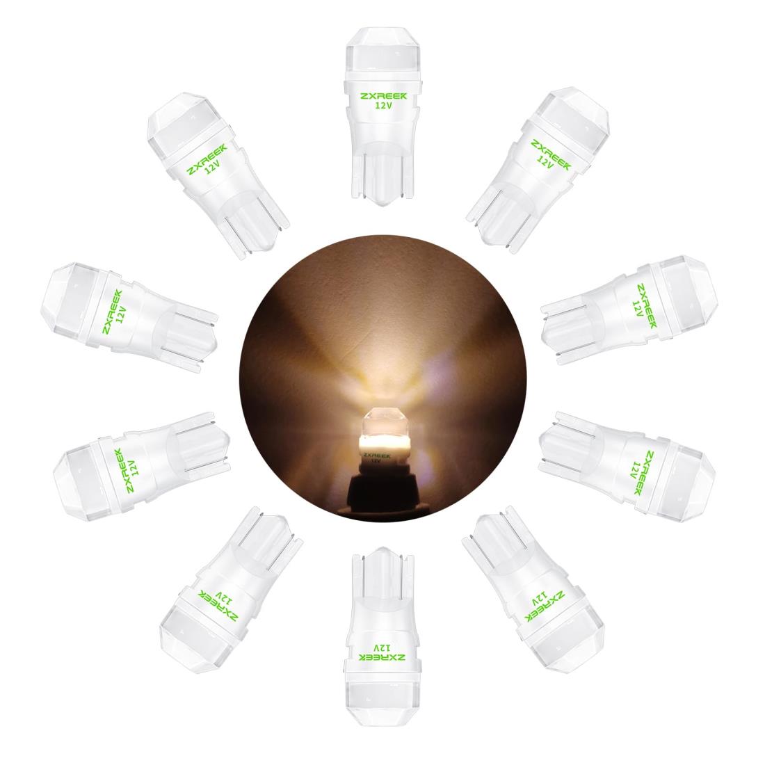 ZXREEK T10 12V LED ŵ忧 ݥ ꥢ󥹥 롼 ̵ LED T10 ߥå Ǯ 300ĶȻ 1...