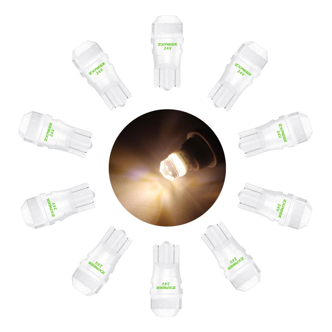 ZXREEK T10 24V LED ŵ忧 ݥ ꥢ󥹥 롼 ̵ LED T10 ߥå Ǯ 300ĶȻ 1...