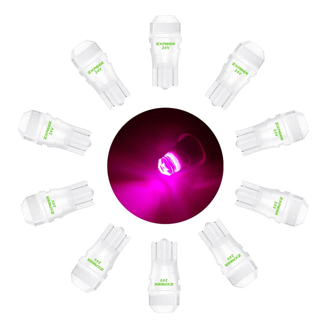 ZXREEK T10 24V LED ԥ ݥ ꥢ󥹥 롼 ̵ LED T10 ߥå Ǯ 300ĶȻ 1...